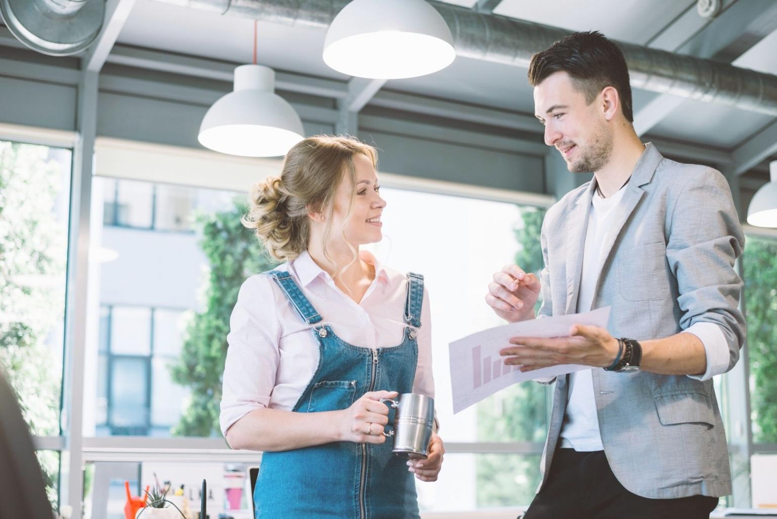 Small group discussion about personal finance strategies